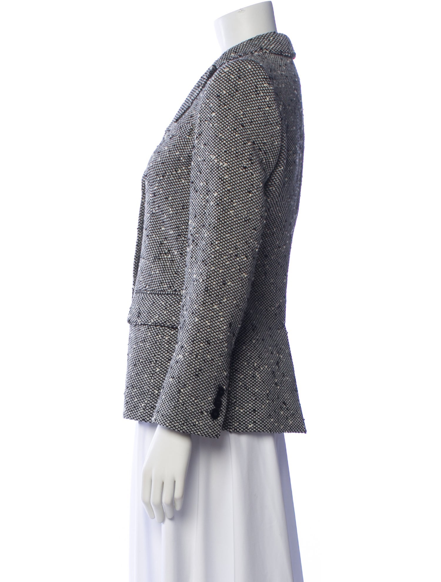 Armani Collezioni Virgin Wool Printed Blazer