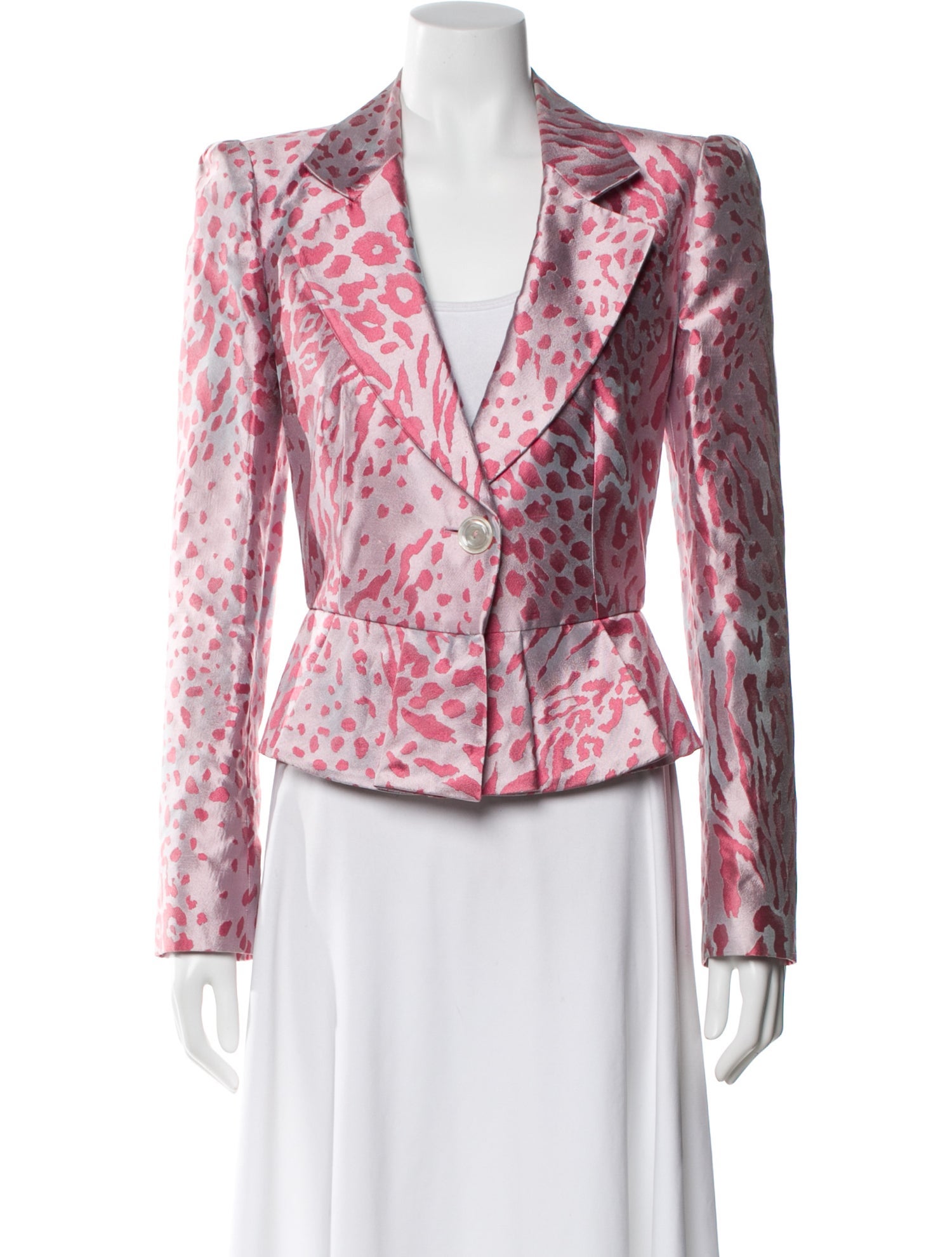 Armani Collezioni Animal Print Blazer