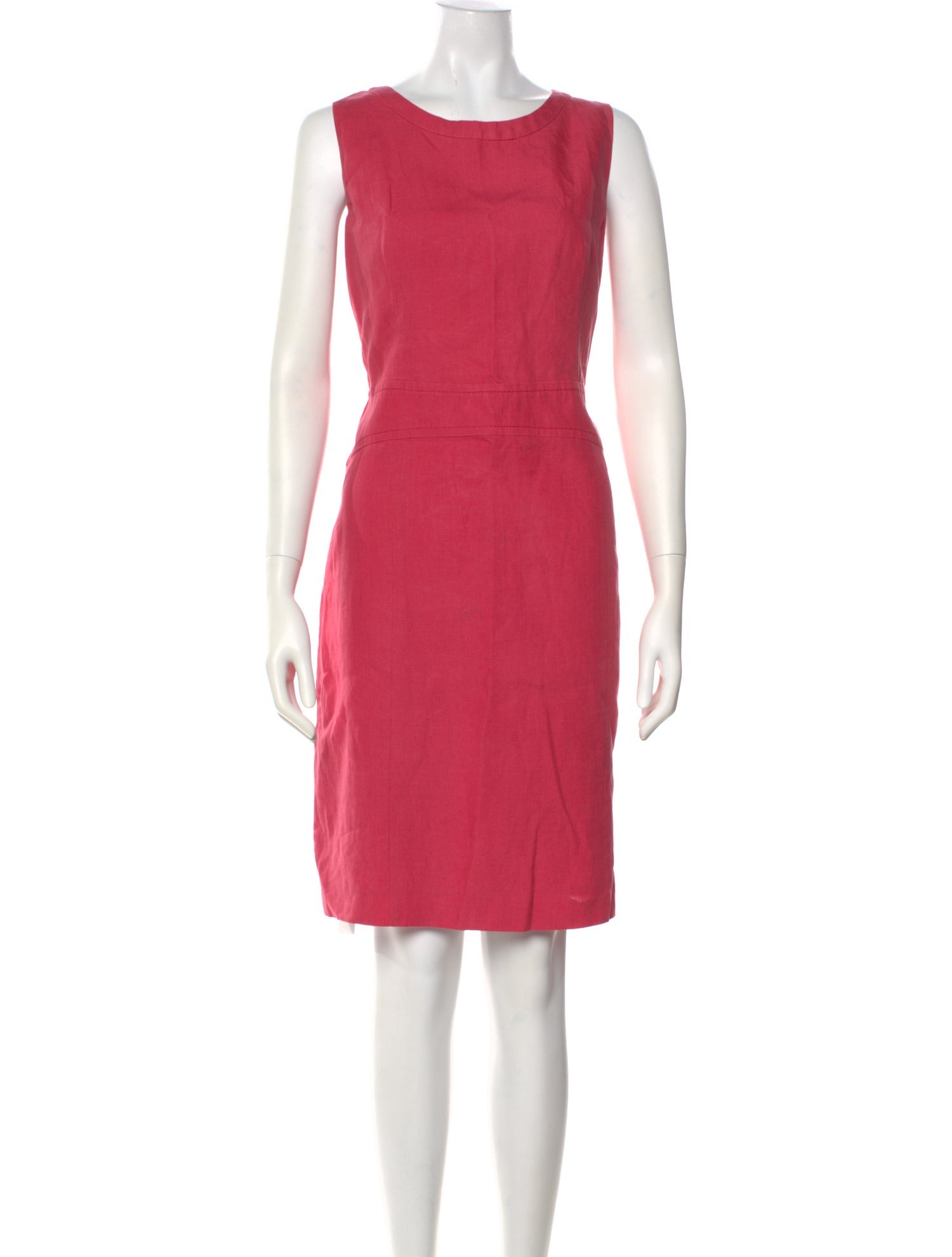 Armani Collezioni Linen Knee-Length Dress