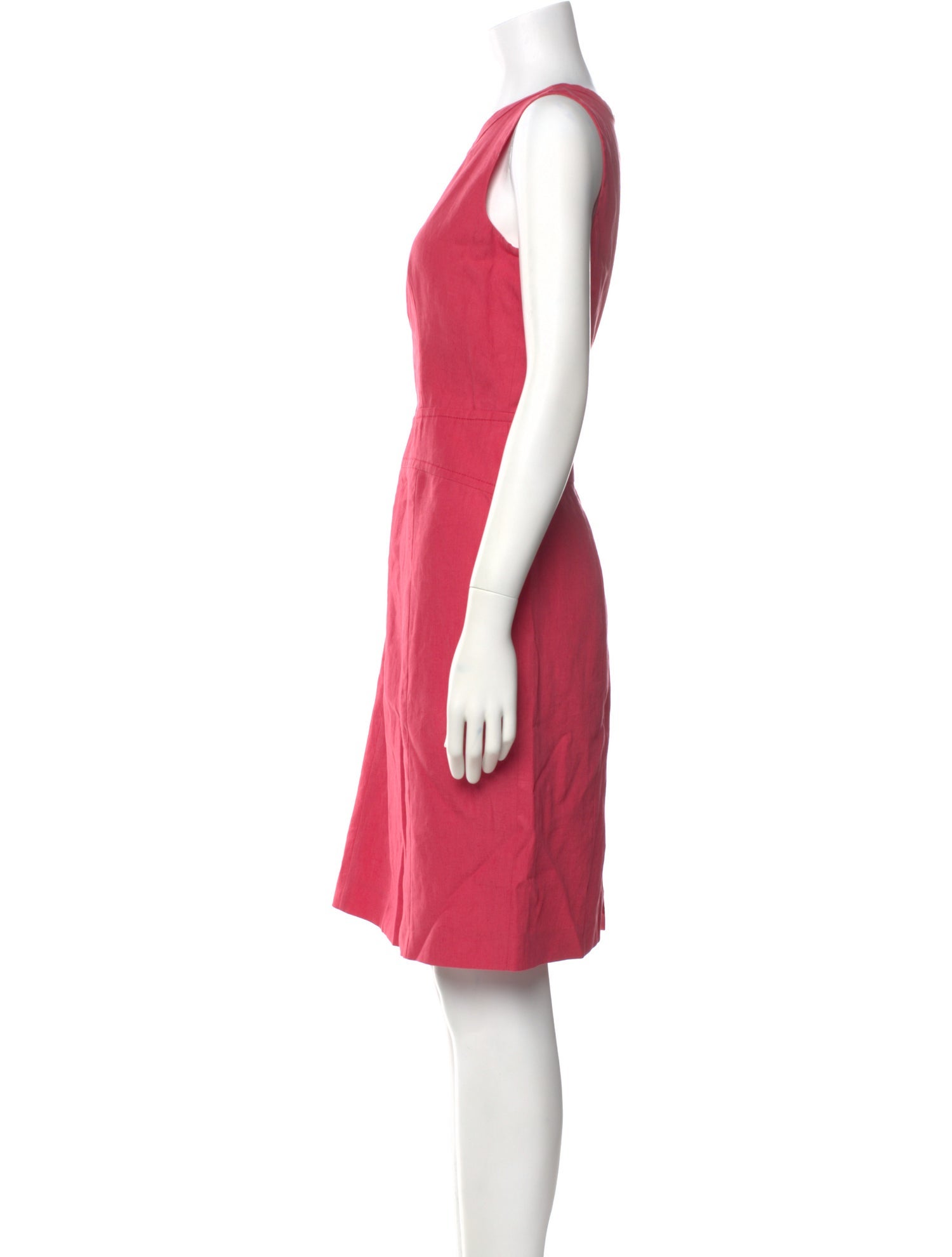 Armani Collezioni Linen Knee-Length Dress