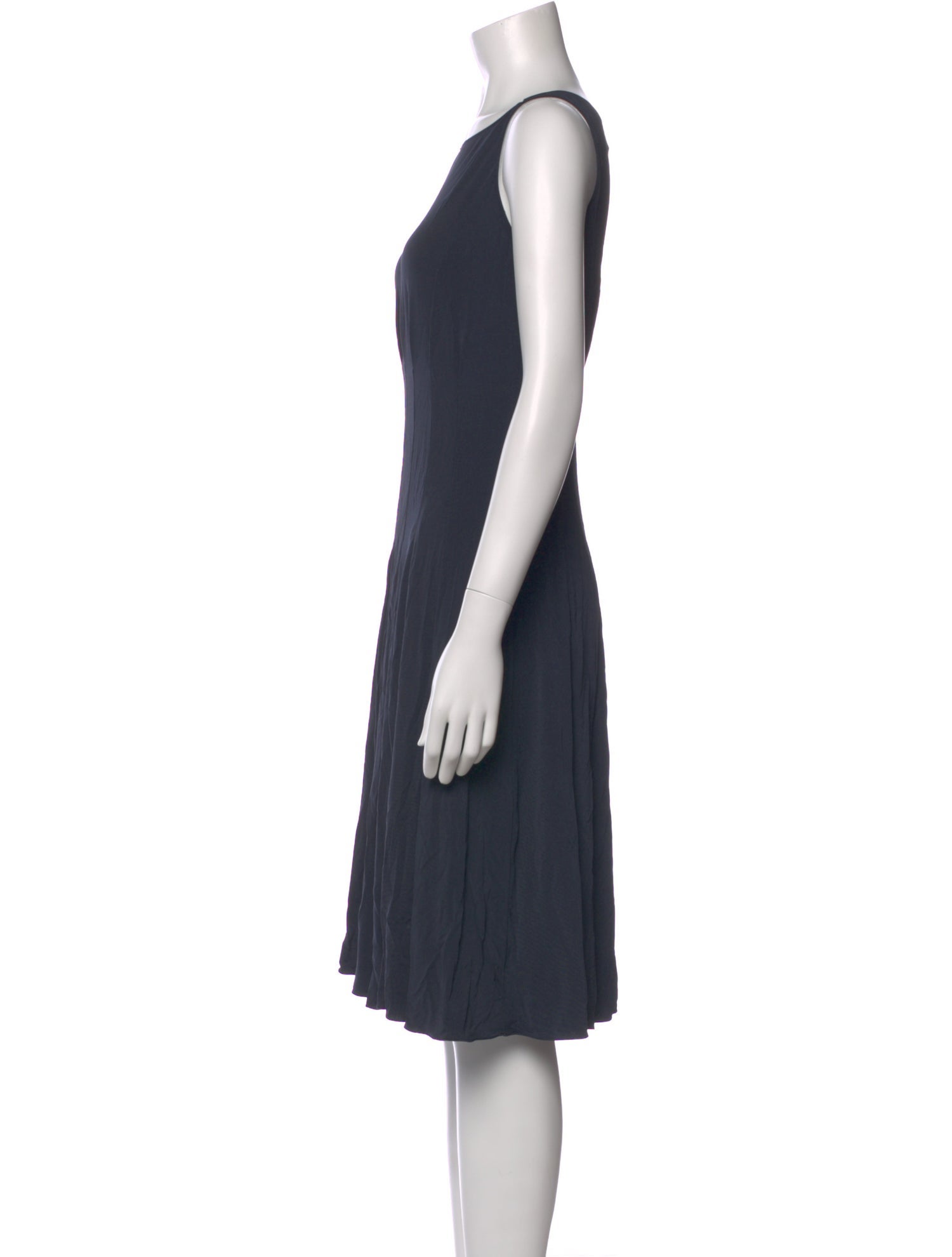 Armani Collezioni Bateau Neckline Knee-Length Dress