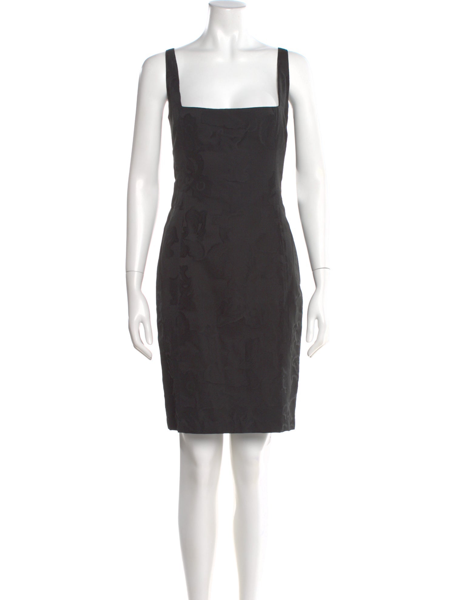 Armani Collezioni Square Neckline Mini Dress