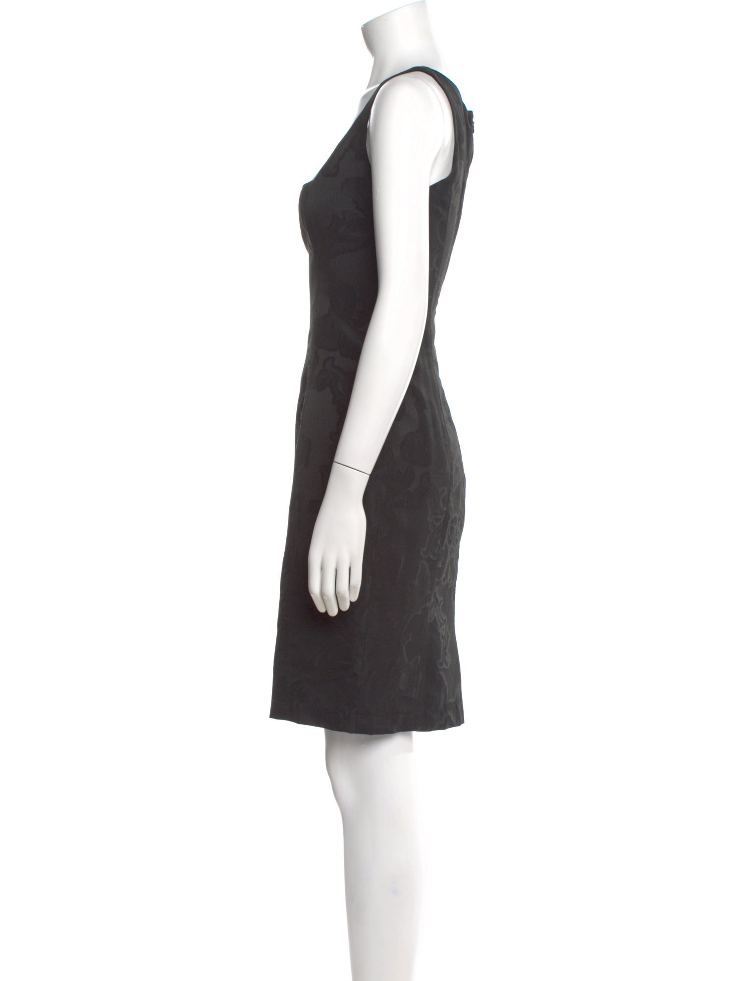 Armani Collezioni Square Neckline Mini Dress