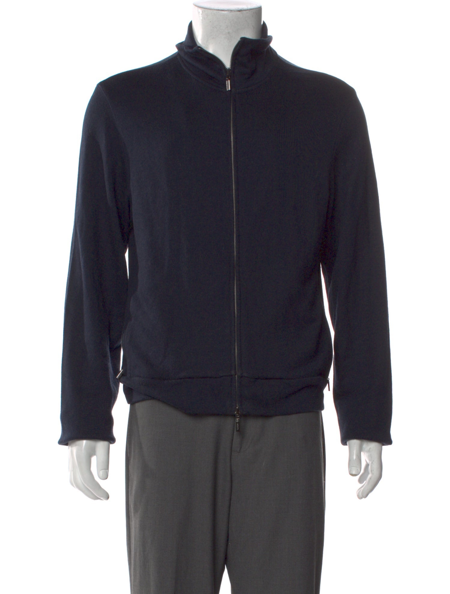 Armani Collezioni Mock Neck Long Sleeve Cardigan