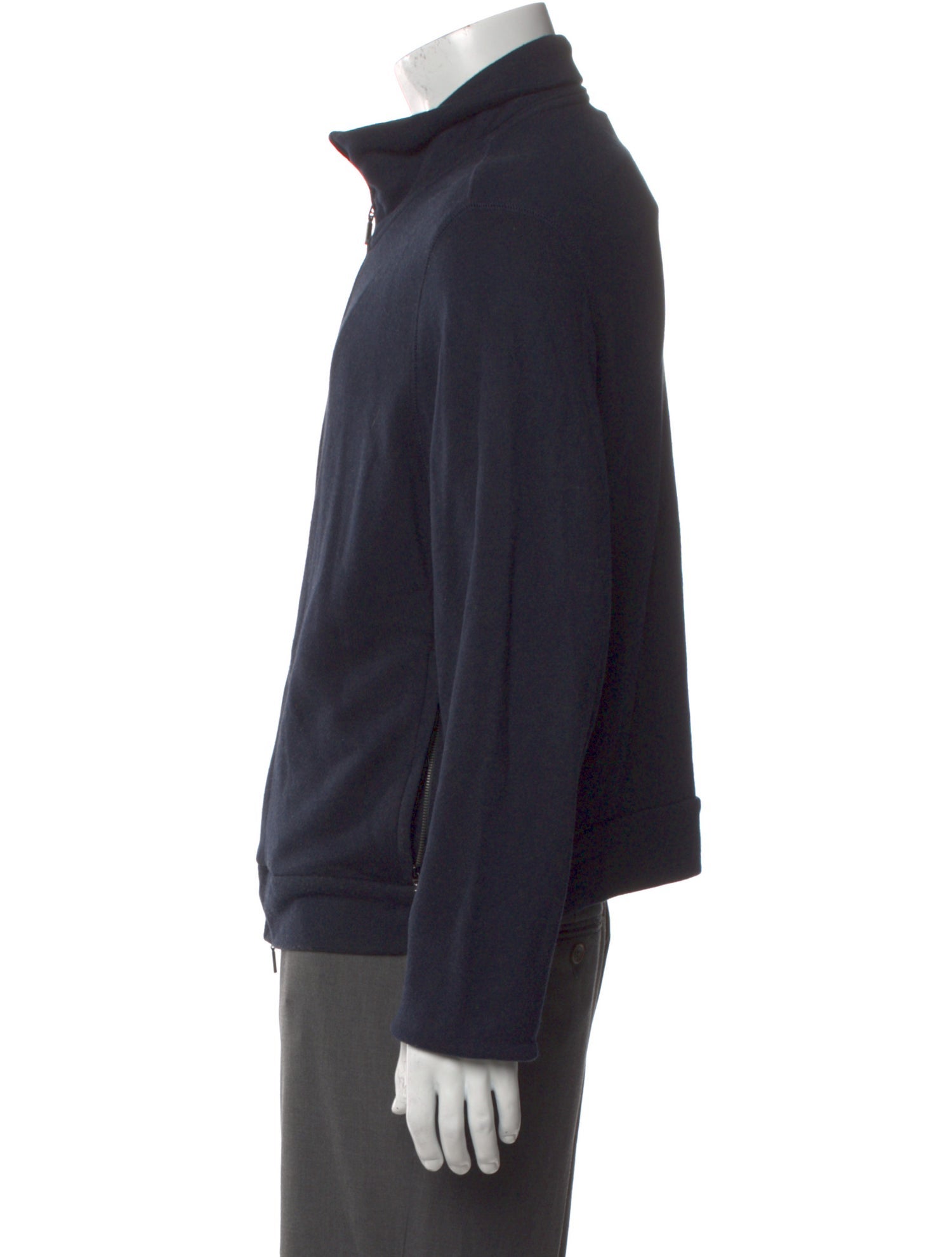 Armani Collezioni Mock Neck Long Sleeve Cardigan