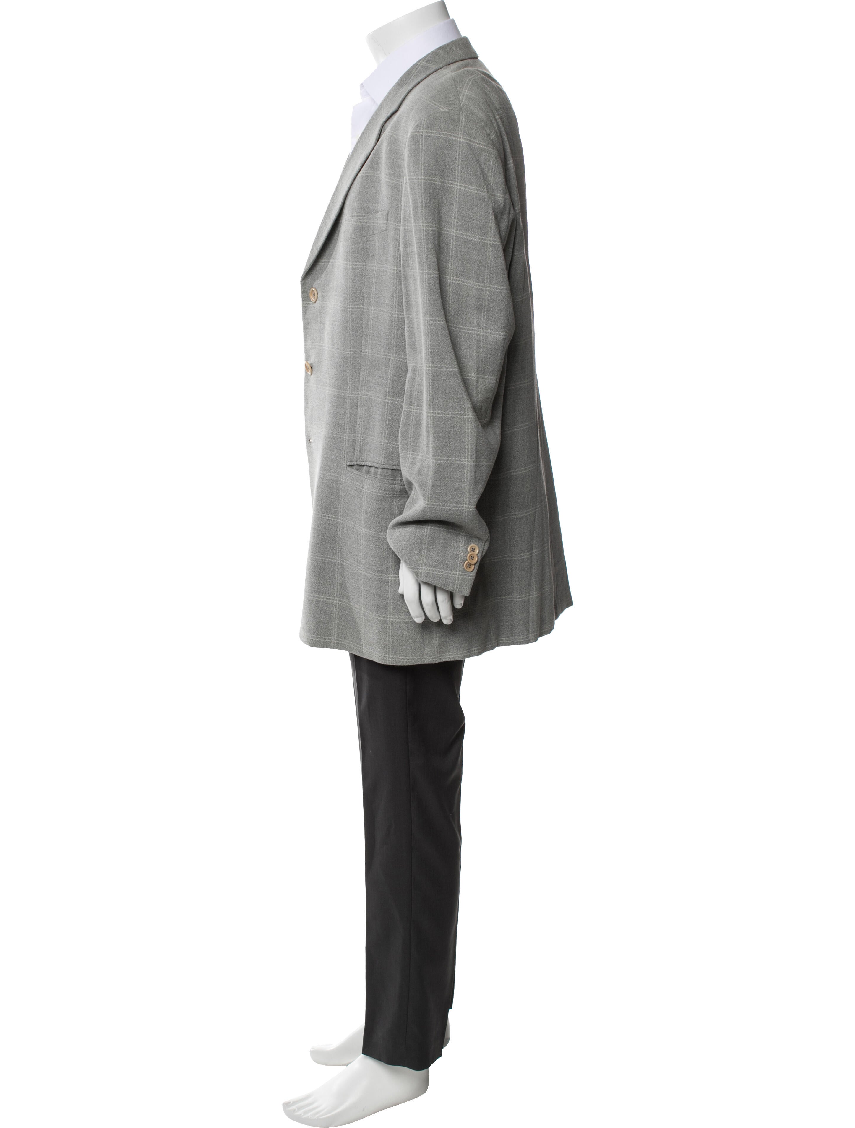 Armani Collezioni Plaid Print Blazer