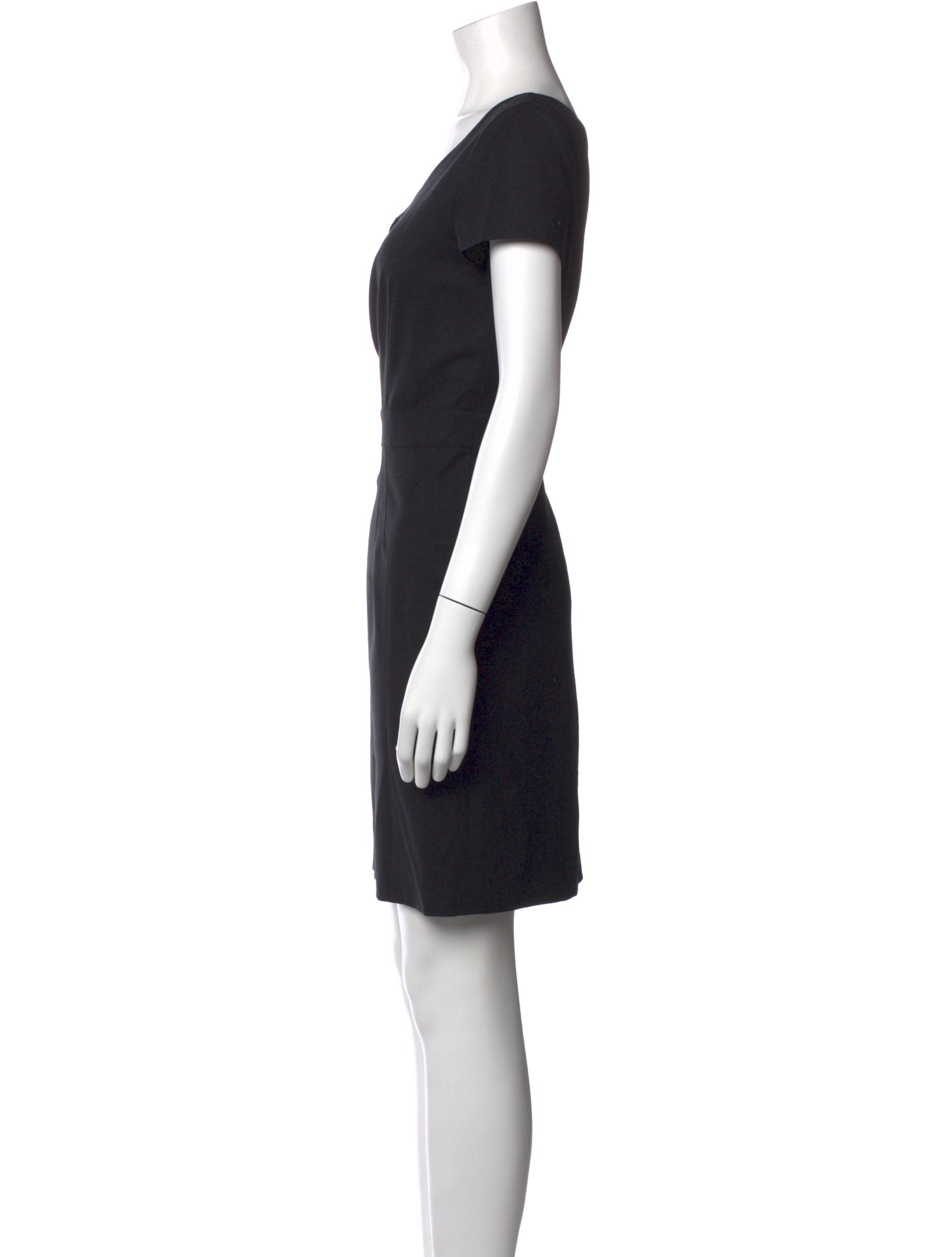 Armani Collezioni Virgin Wool Knee-Length Dress