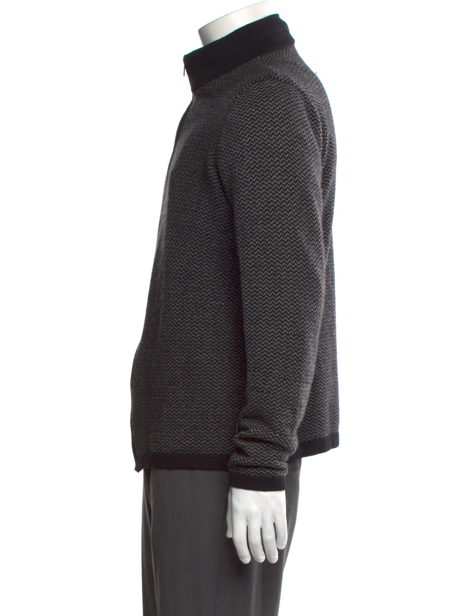 Armani Collezioni Cashmere Patterned Cardigan