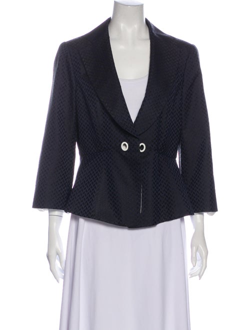 Armani Collezioni Silk Blazer Blue