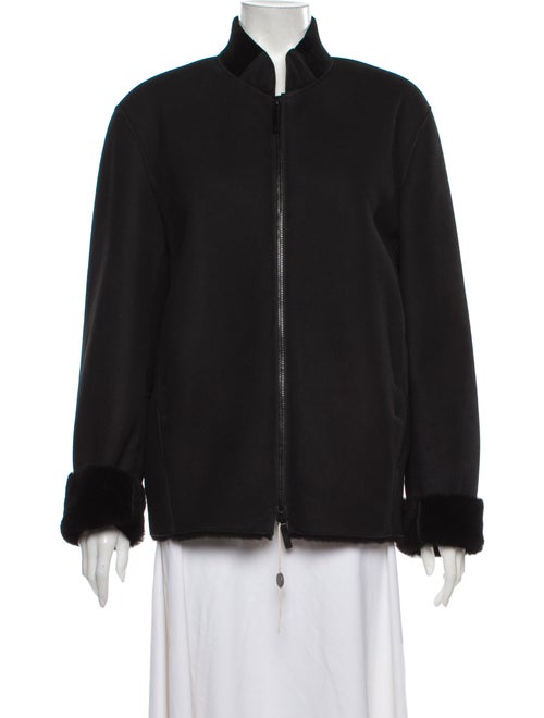 Armani Collezioni Shearling Bomber Jacket w/ Tags