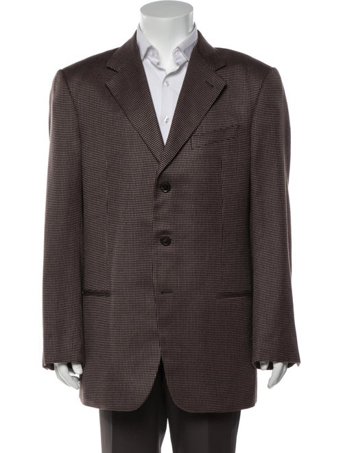 Armani Collezioni Silk Polka Dot Print Blazer