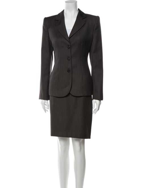 Armani Collezioni 2002 Wool Skirt Suit Wool