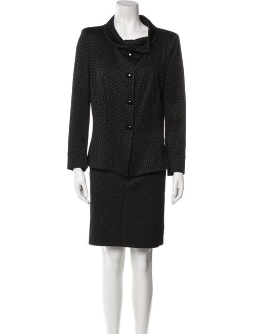 Armani Collezioni Animal Print Skirt Suit
