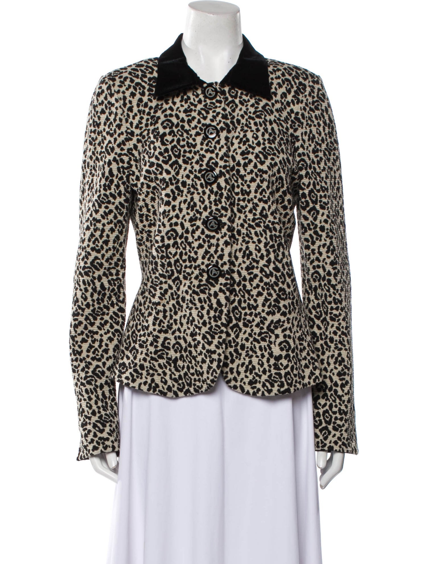 Armani Collezioni Animal Print Evening Jacket