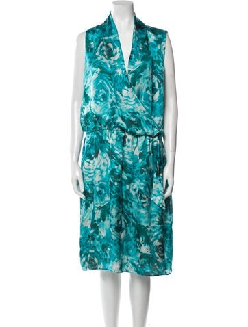 Armani Collezioni Dresses Printed Midi Length Dress XL