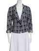 Armani Collezioni Plaid Print Blazer