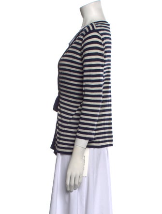 Armani Collezioni Silk Striped Top