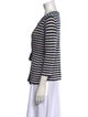Armani Collezioni Silk Striped Top