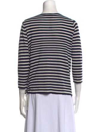 Armani Collezioni Silk Striped Top