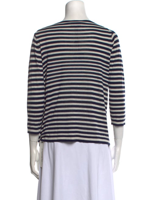 Armani Collezioni Silk Striped Top