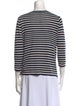 Armani Collezioni Silk Striped Top