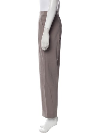 Armani Collezioni Wool Straight Leg Pants