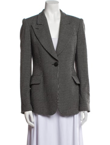 Armani Collezioni Jackets Plaid Print Blazer Us6, It42 | M