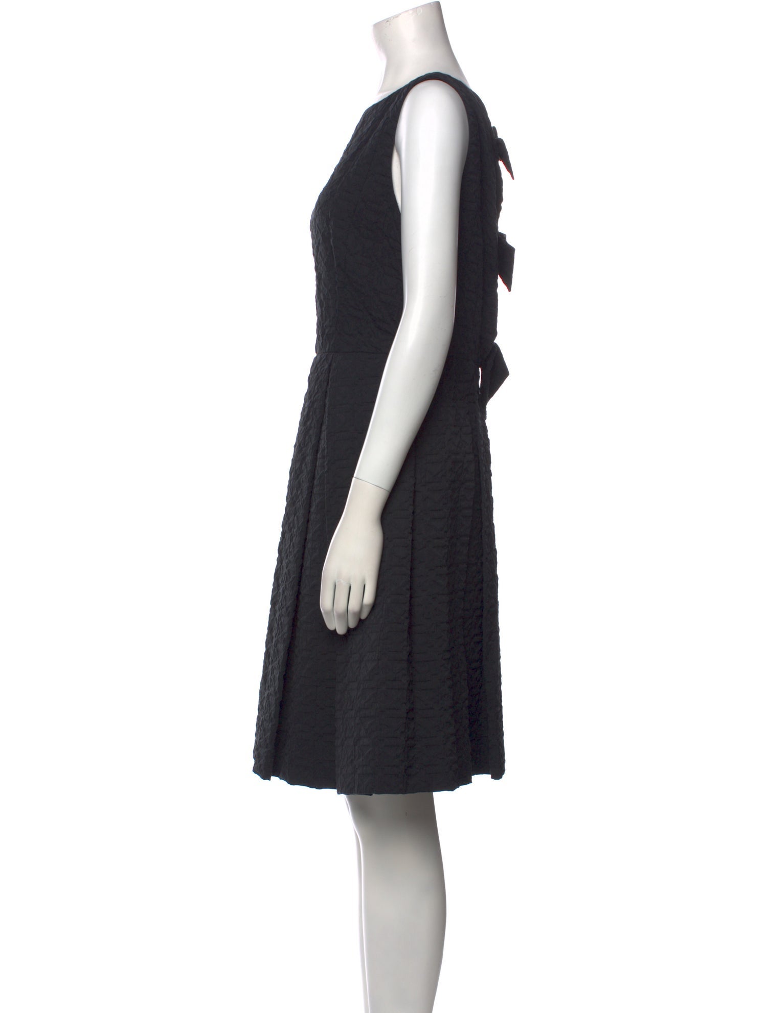 Armani Collezioni Bateau Neckline Knee-Length Dress