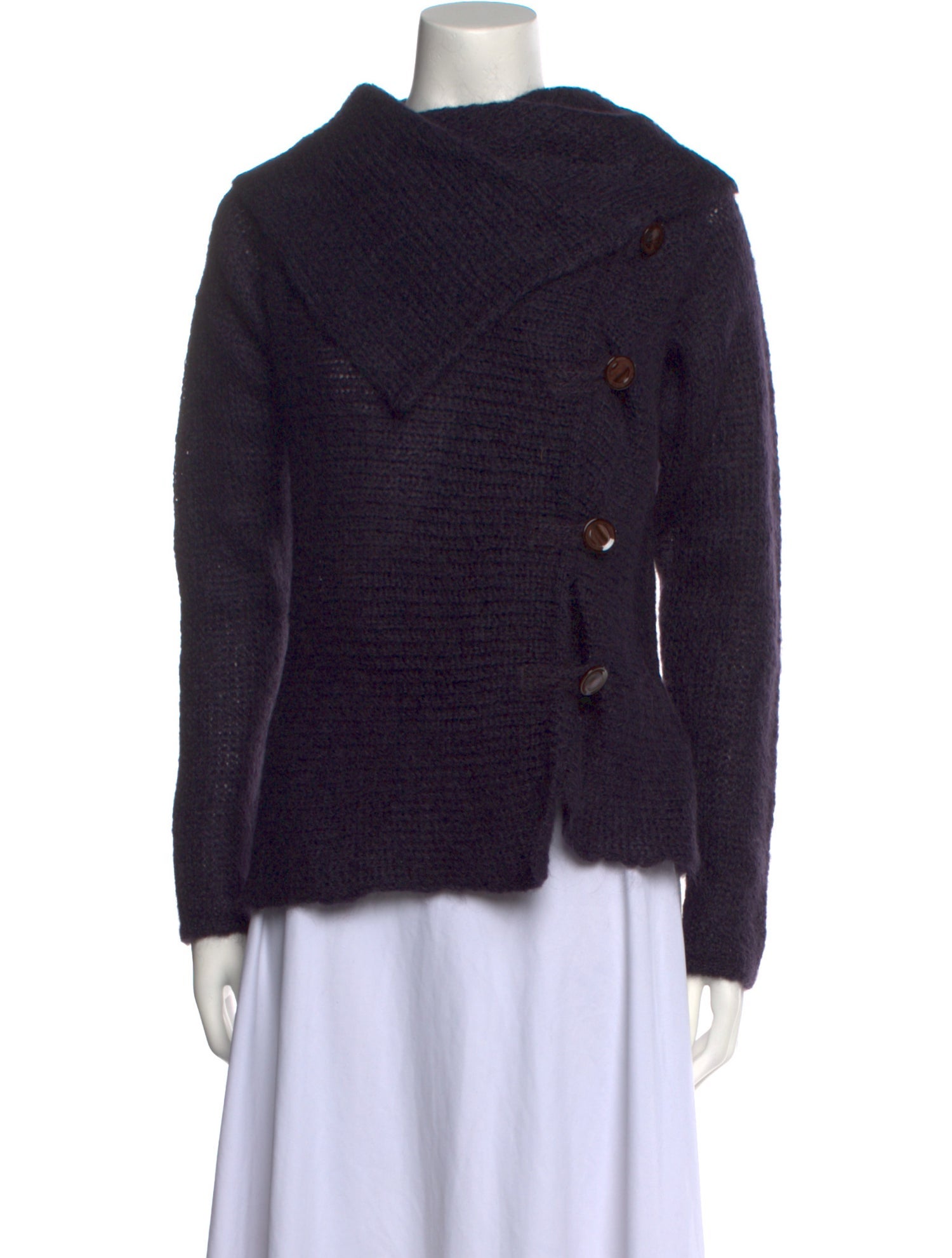 Armani Collezioni Mohair Mock Neck Sweater
