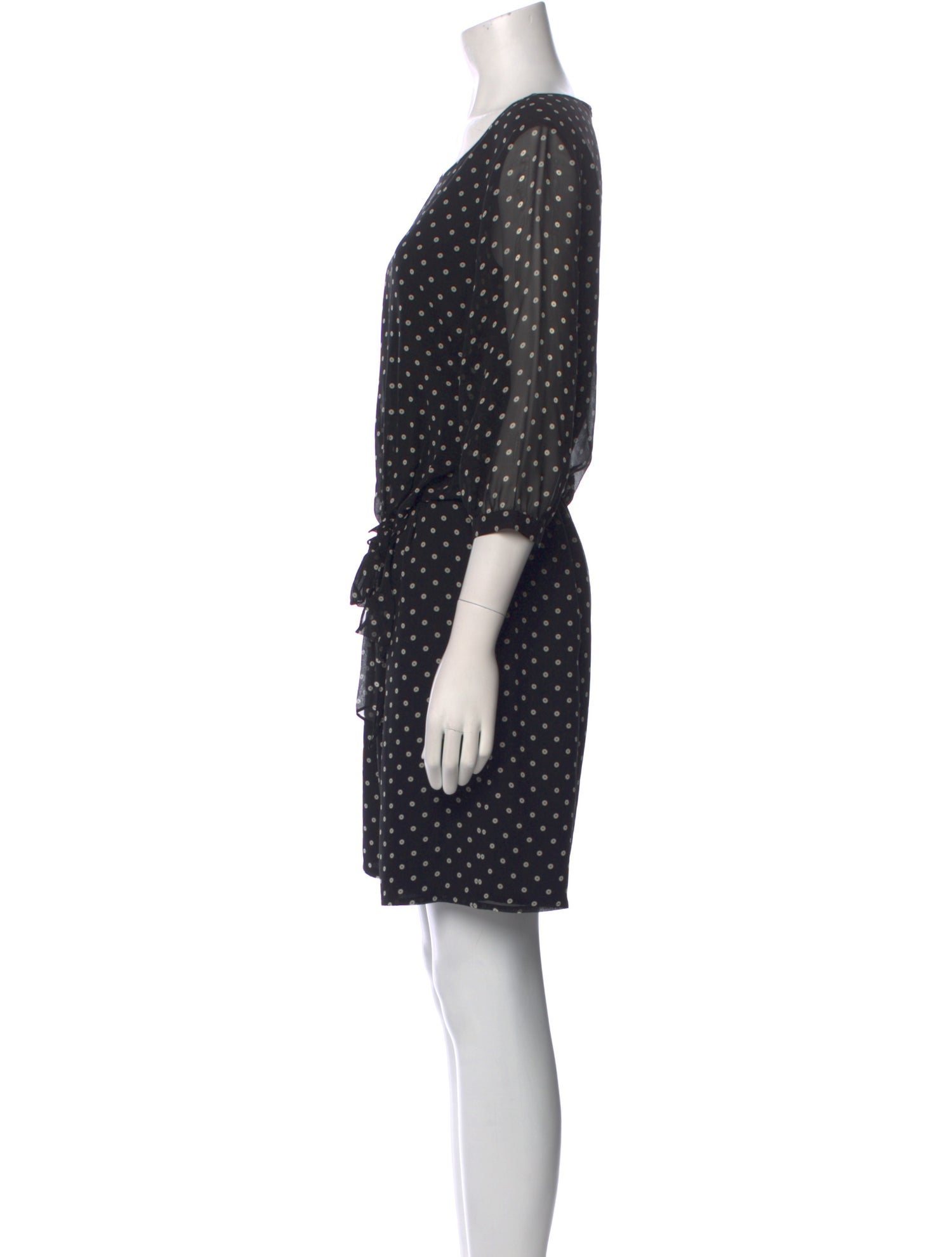 Armani Collezioni Silk Polka Dot Print Romper