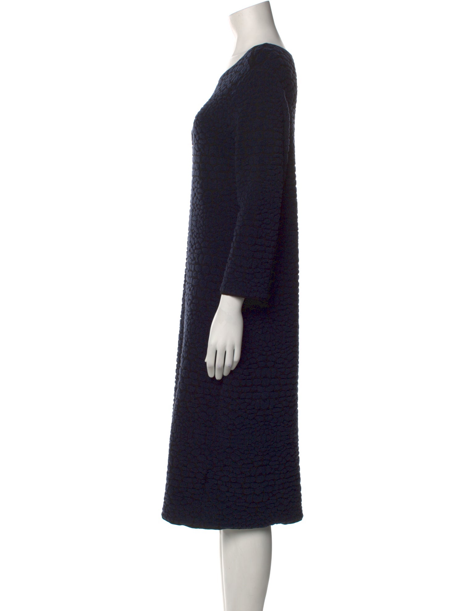 Armani Collezioni Wool Knee-Length Dress