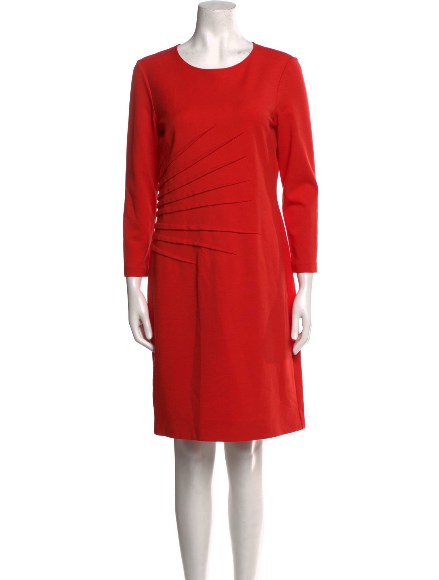 Armani Collezioni Crew Neck Knee-Length Dress