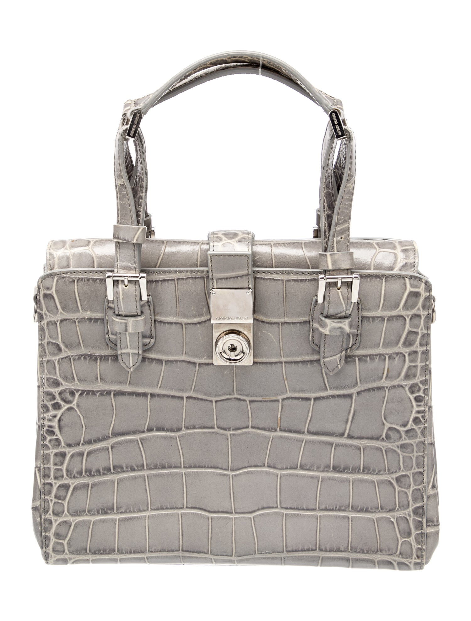 Giorgio Armani Embossed Leather