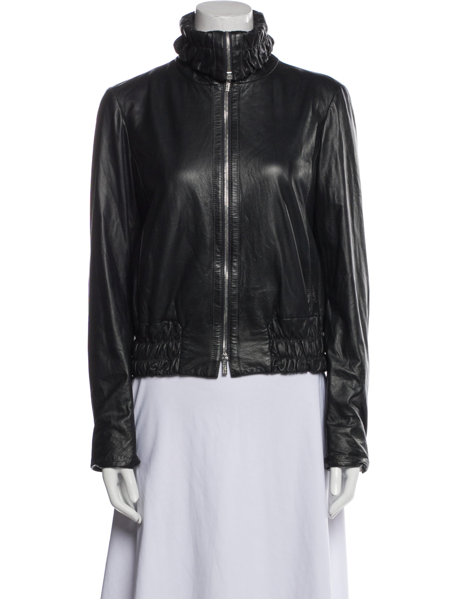 Armani Collezioni Leather Biker Jacket