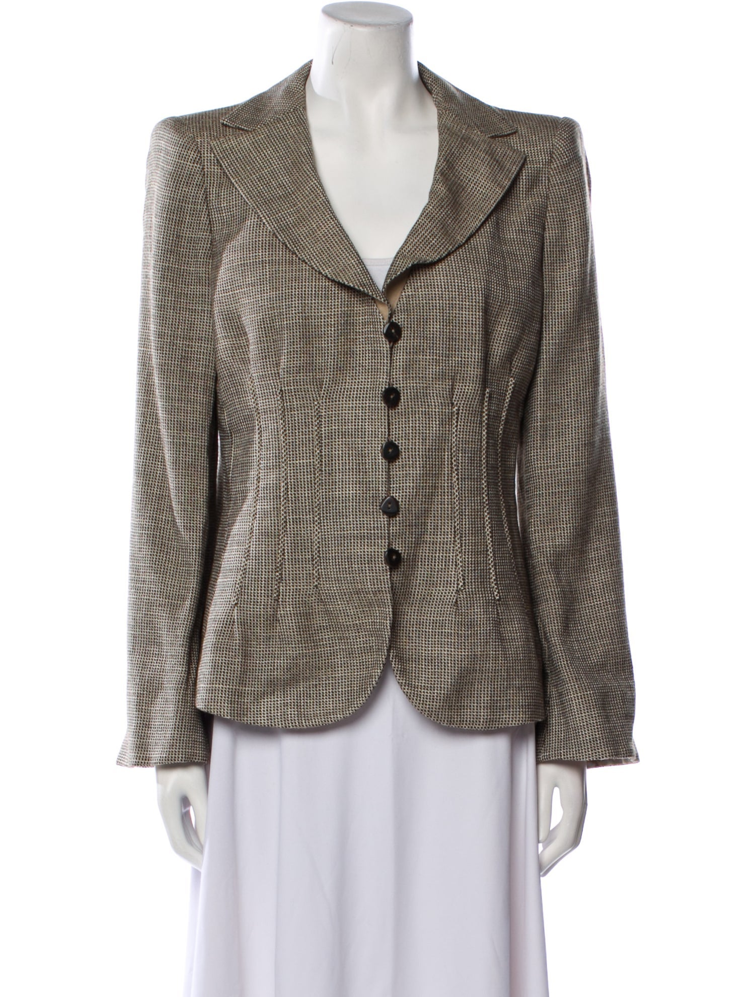 Armani Collezioni Silk Printed Blazer