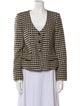 Armani Collezioni Virgin Wool Printed Jacket