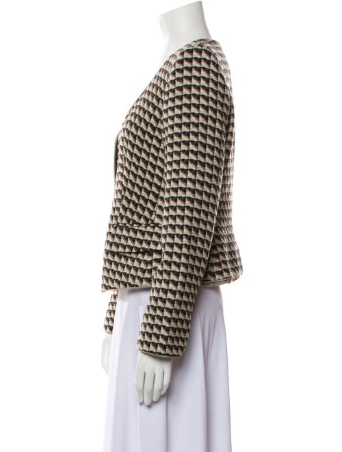 Armani Collezioni Virgin Wool Printed Jacket