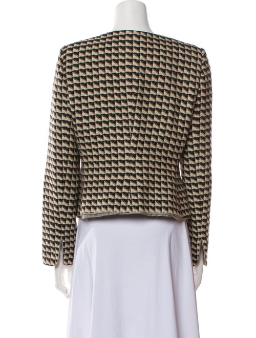 Armani Collezioni Virgin Wool Printed Jacket