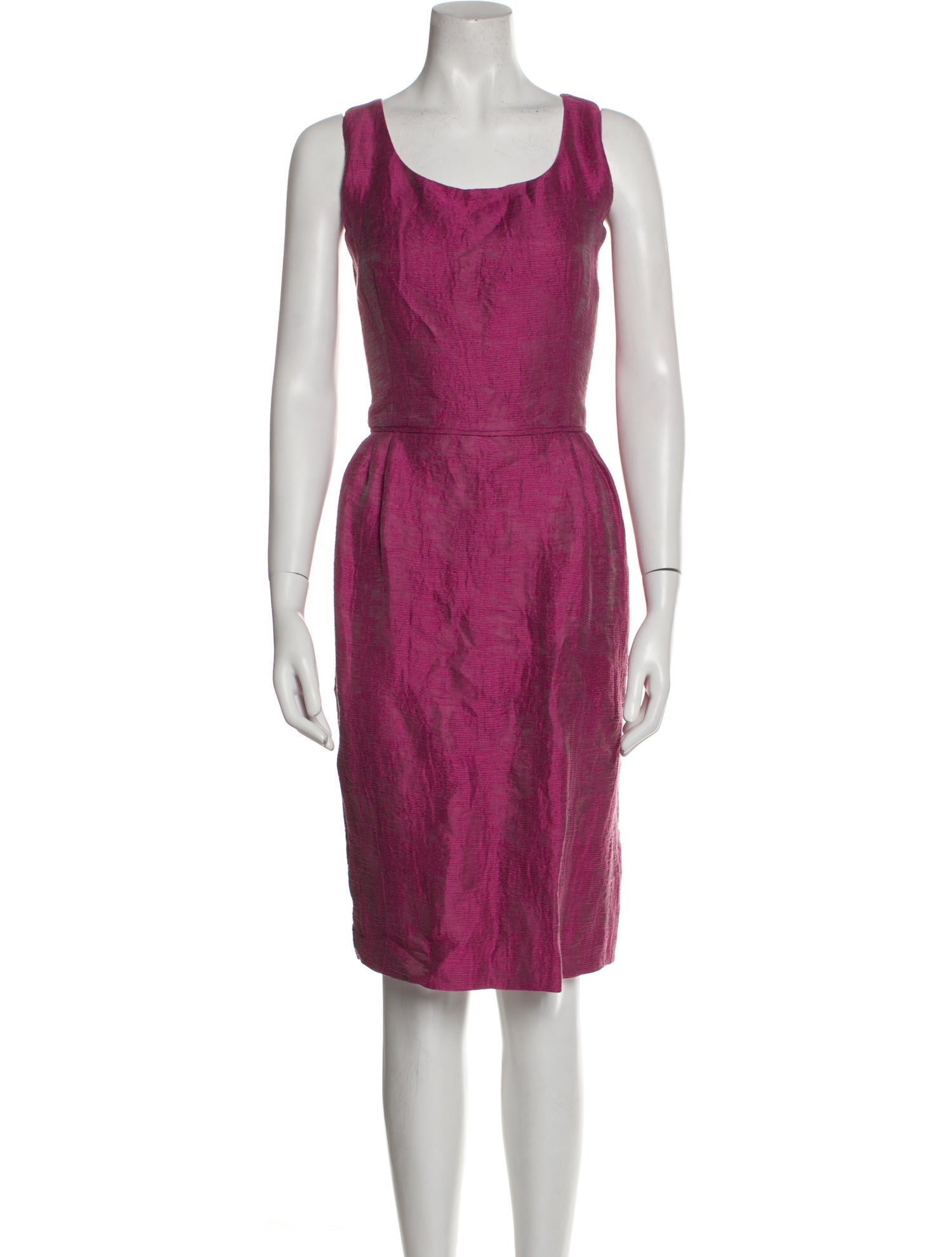 Armani Collezioni Linen Knee-Length Dress