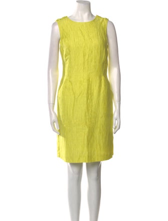 Armani Collezioni Crew Neck Mini Dress