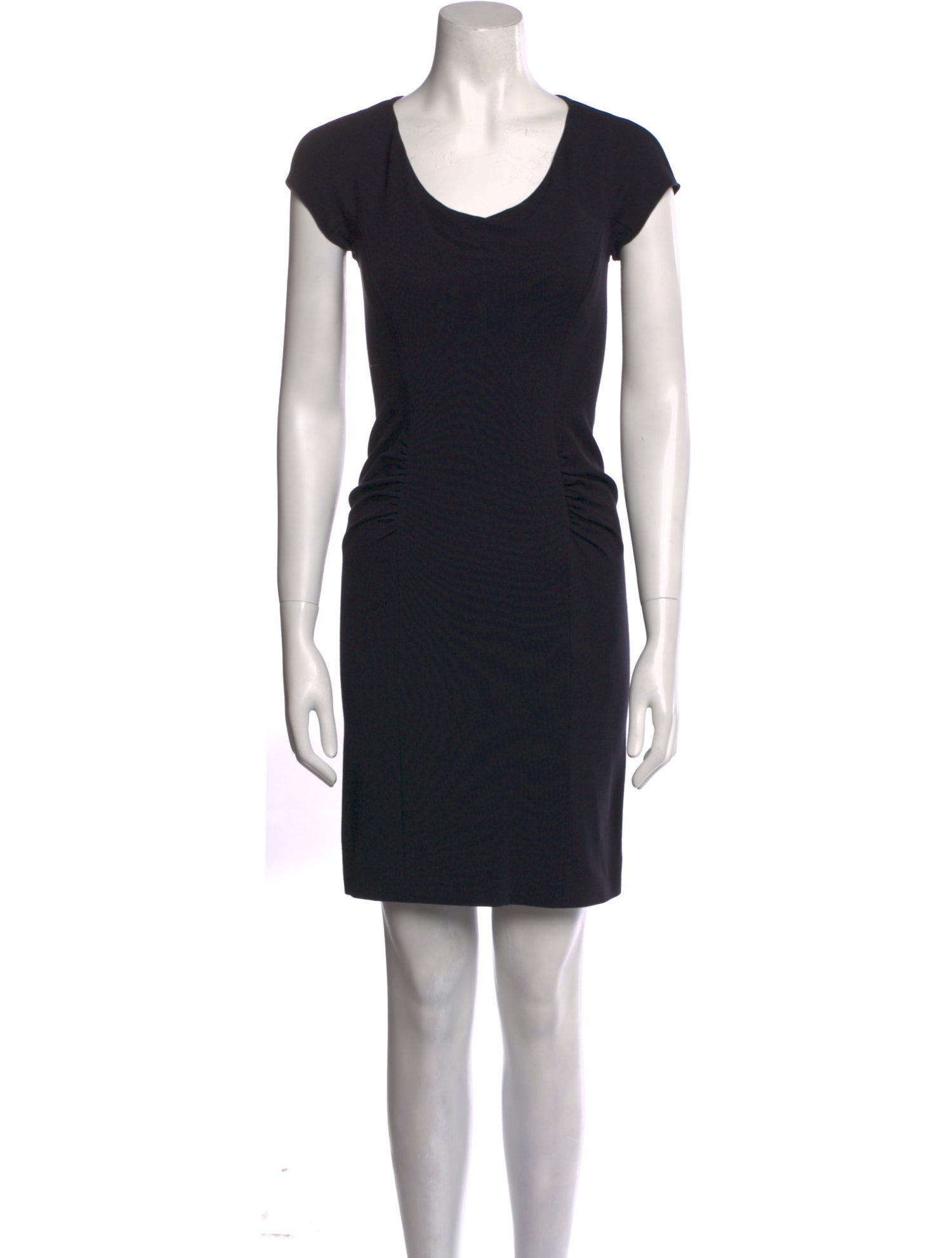 Armani Collezioni Scoop Neck Mini Dress