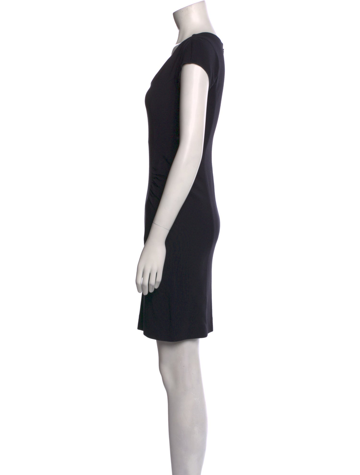 Armani Collezioni Scoop Neck Mini Dress