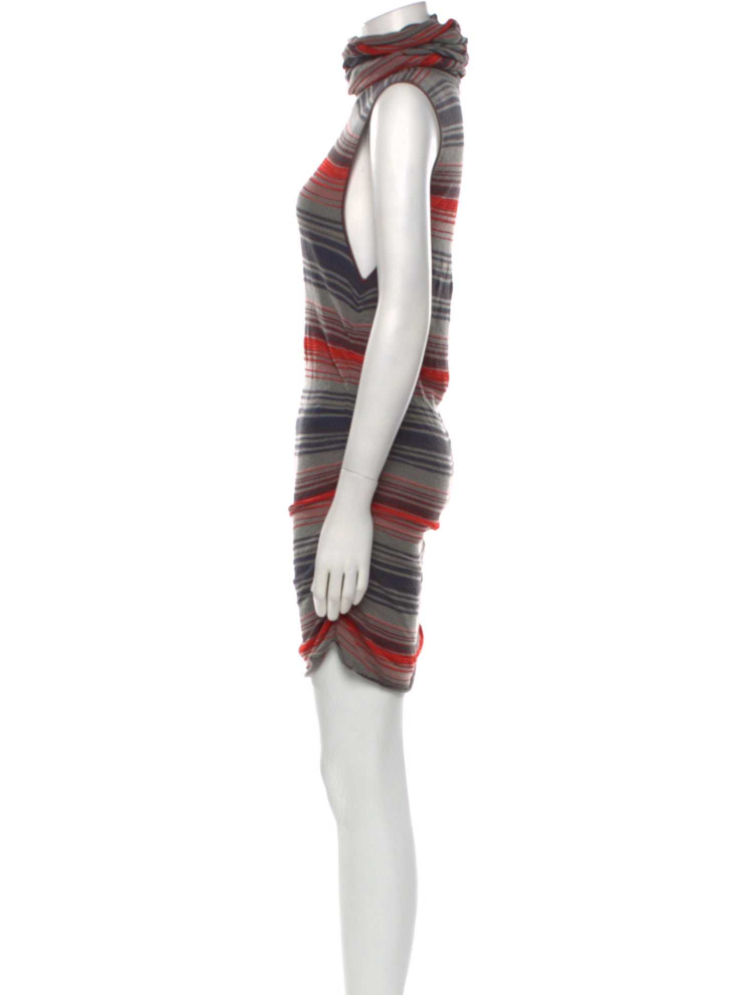 Armani Collezioni Striped Long Dress