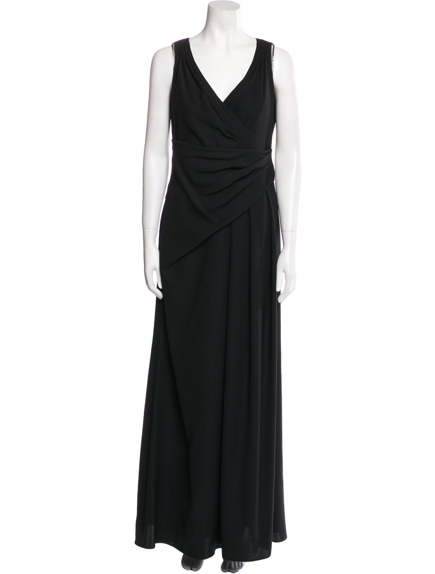Armani Collezioni V-Neck Long Dress