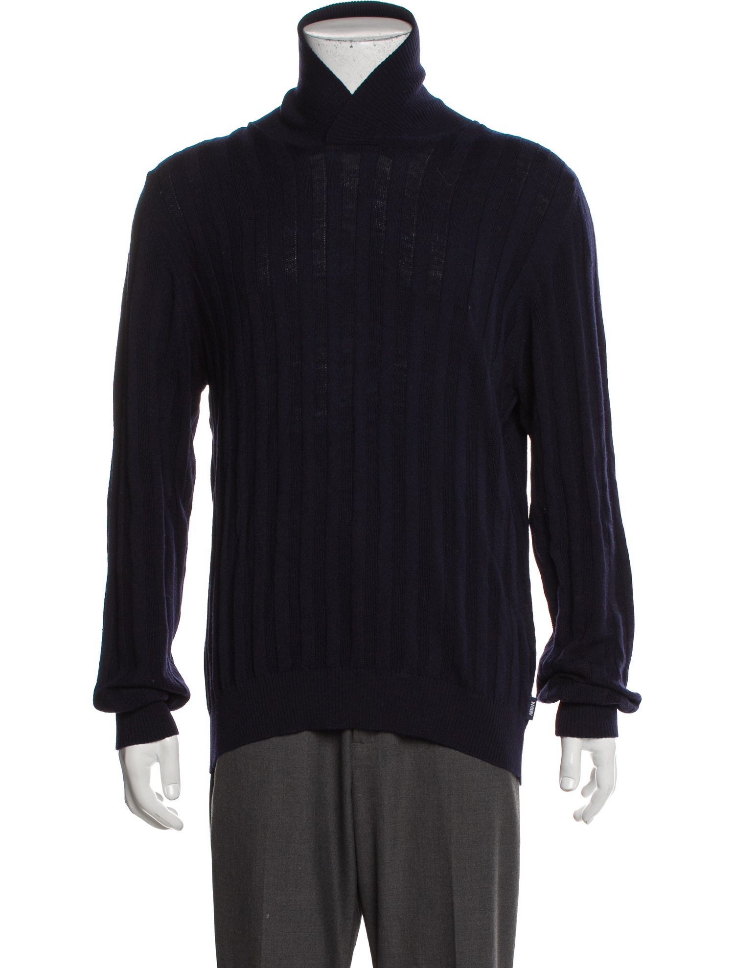 Armani Collezioni Virgin Wool Turtleneck Pullover
