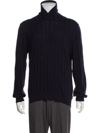 Armani Collezioni Virgin Wool Turtleneck Pullover