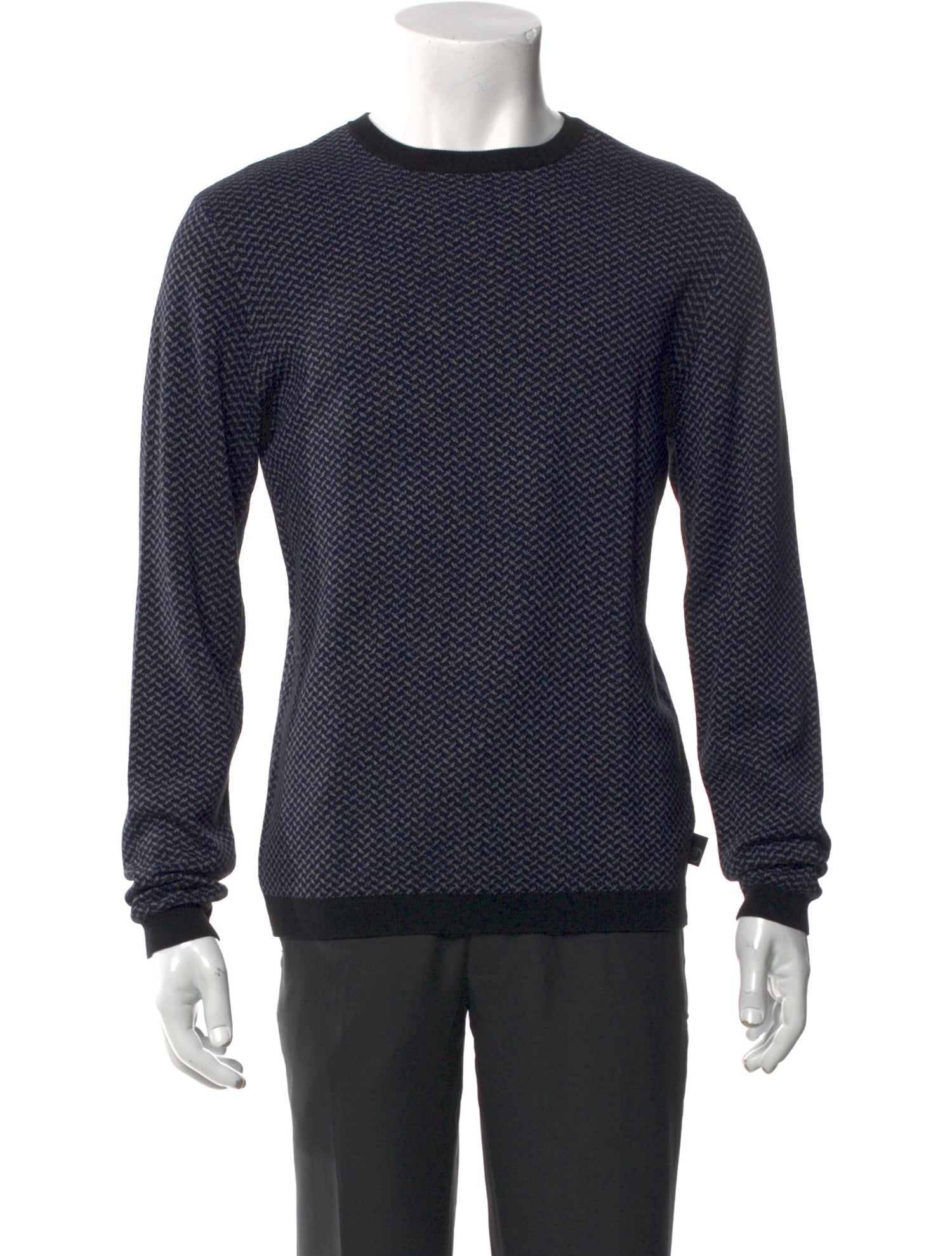Armani Collezioni Crew Neck Long Sleeve Pullover