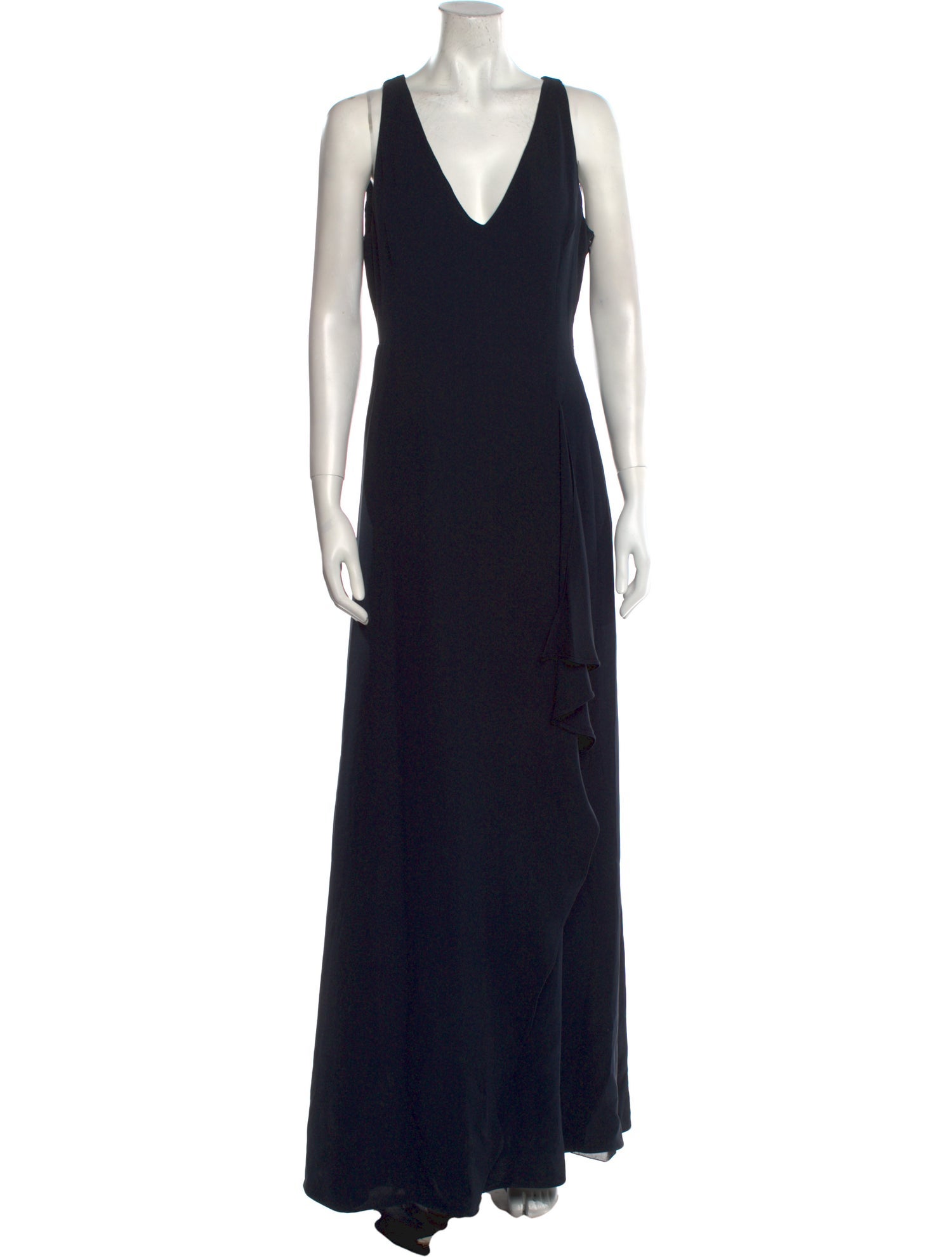 Armani Collezioni V-Neck Long Dress