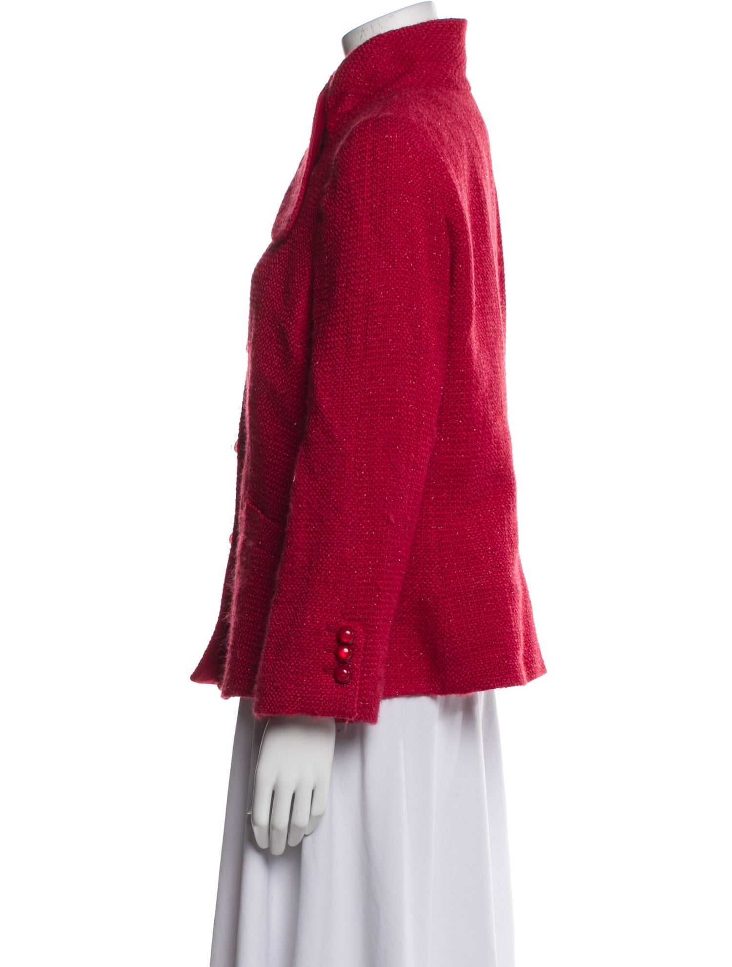 Armani Collezioni Wool Tweed Pattern Jacket