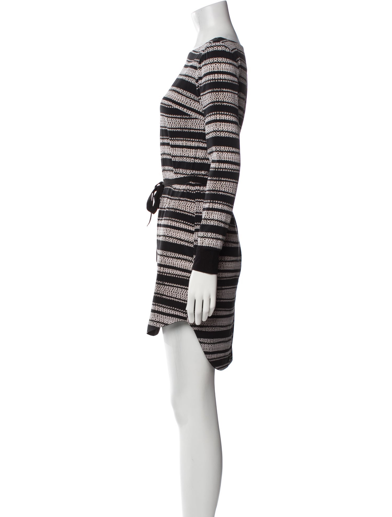 Armani Collezioni Striped Mini Dress